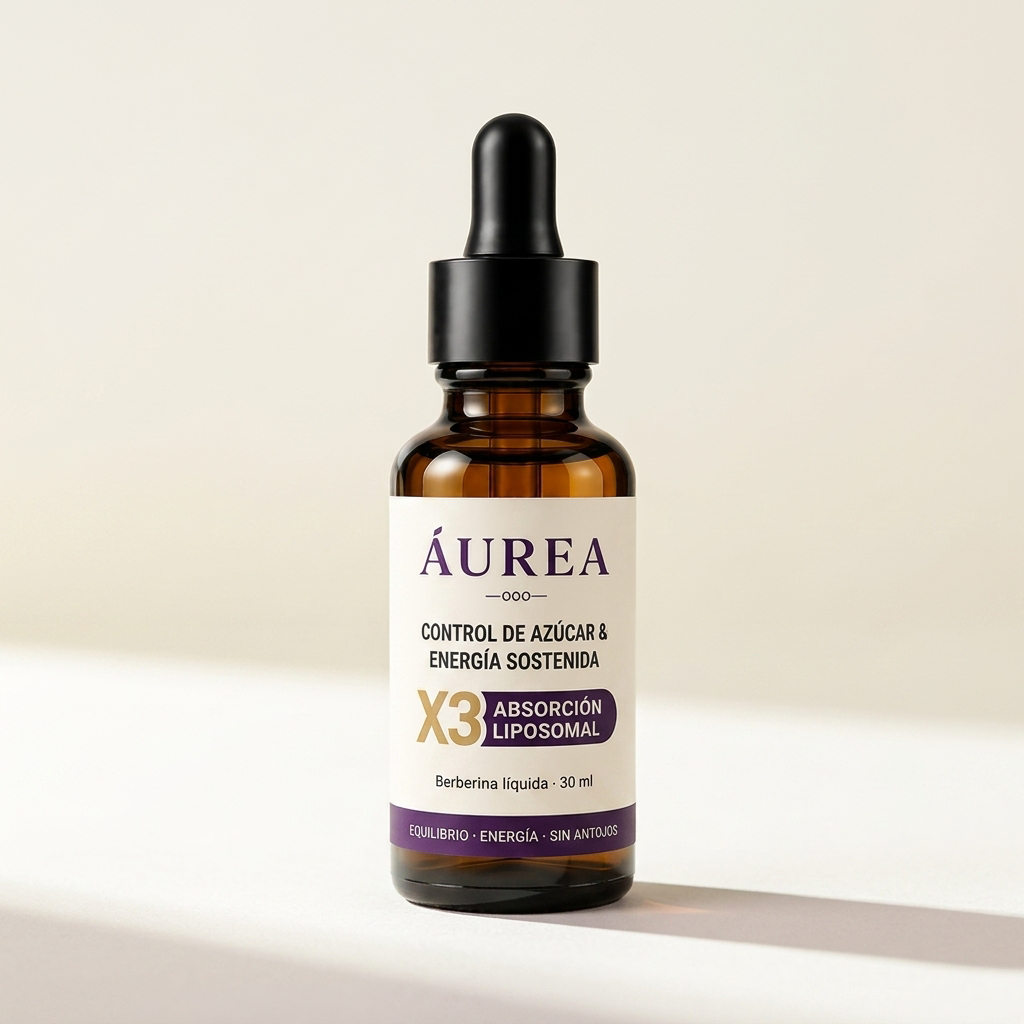 ÁUREA Metabolic — Berberina Líquida Liposomal · 30 ml